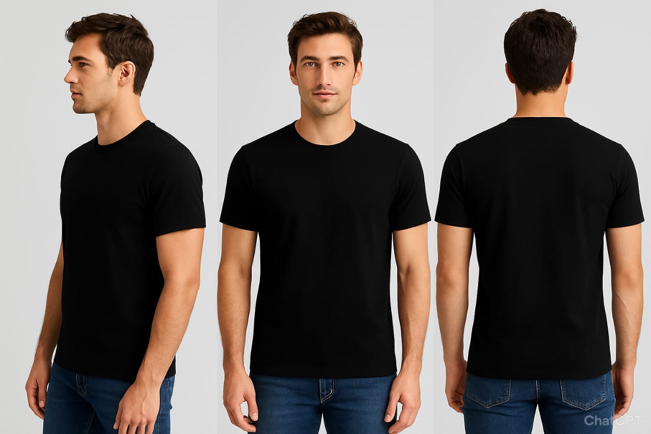PREMIUM COTTON BLACK T SHIRT