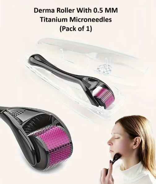 Derma Roller With 0.5 MM Titanium Microneedles