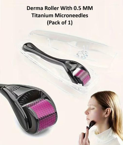 Derma Roller With 0.5 MM Titanium Microneedles