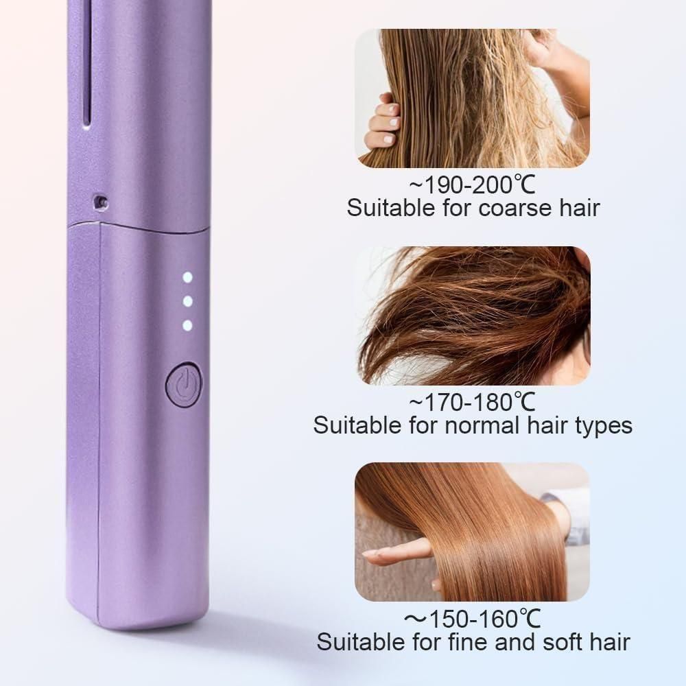 ⚡ Meneflix GlowStraight Portable Mini Hair Straightener