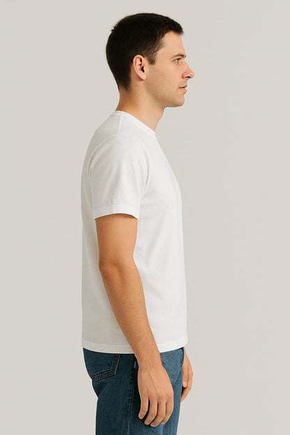PREMIUM COTTON WHITE T SHIRT